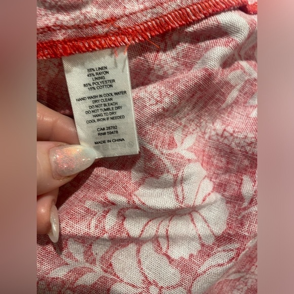 HOUSE OF HARLOW 1960 X REVOLVE Red & White Floral Dress M - Picture 6 of 6